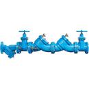4 IN CAST IRON DOUBLE CHECK VALVE BACKFLOW PREVENTER ASSEMBLY NRS SHUTOFFS FDA EPOXY COATED STRAINER ARMORTEK COATING PRESSURE-SENSING TEST COCKS 