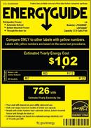 28 CU.FT 3 DOOR FRENCH DOOR, STANDARD DEPTH, ICE AND WATER WITH SINGLE ICE, PRINTPROOF BSTS 