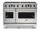 48 W./24 D. GAS OPEN BURNER RANGE-8 BURNERS-STAINLESS 
