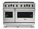 47-7/8 in. 8-Burner Electric and Gas Freestanding Range in Stainless Steel