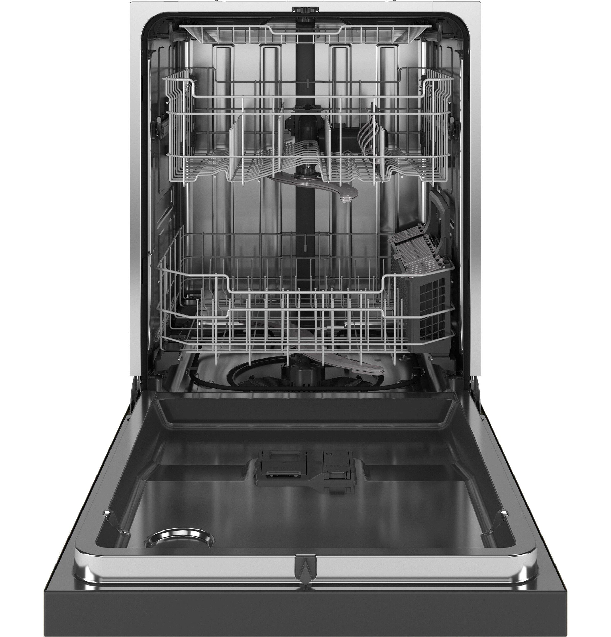 GE&reg; Fingerprint Resistant Slate 24 x 23-3/4 in. Dishwasher 