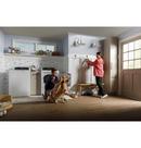 GE&reg; White 27 x 30-1/2 in. 208/240V 7.4 cu. ft. Electric Dryer 