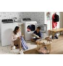 GE&reg; White 27 x 30-1/2 in. 208/240V 7.4 cu. ft. Electric Dryer 