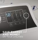 GE&reg; White 27 x 30-1/2 in. 7.4 cu. ft. 120V Gas Dryer 