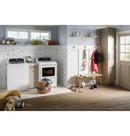 GE&reg; White 27 x 30-1/2 in. 7.4 cu. ft. 120V Gas Dryer 