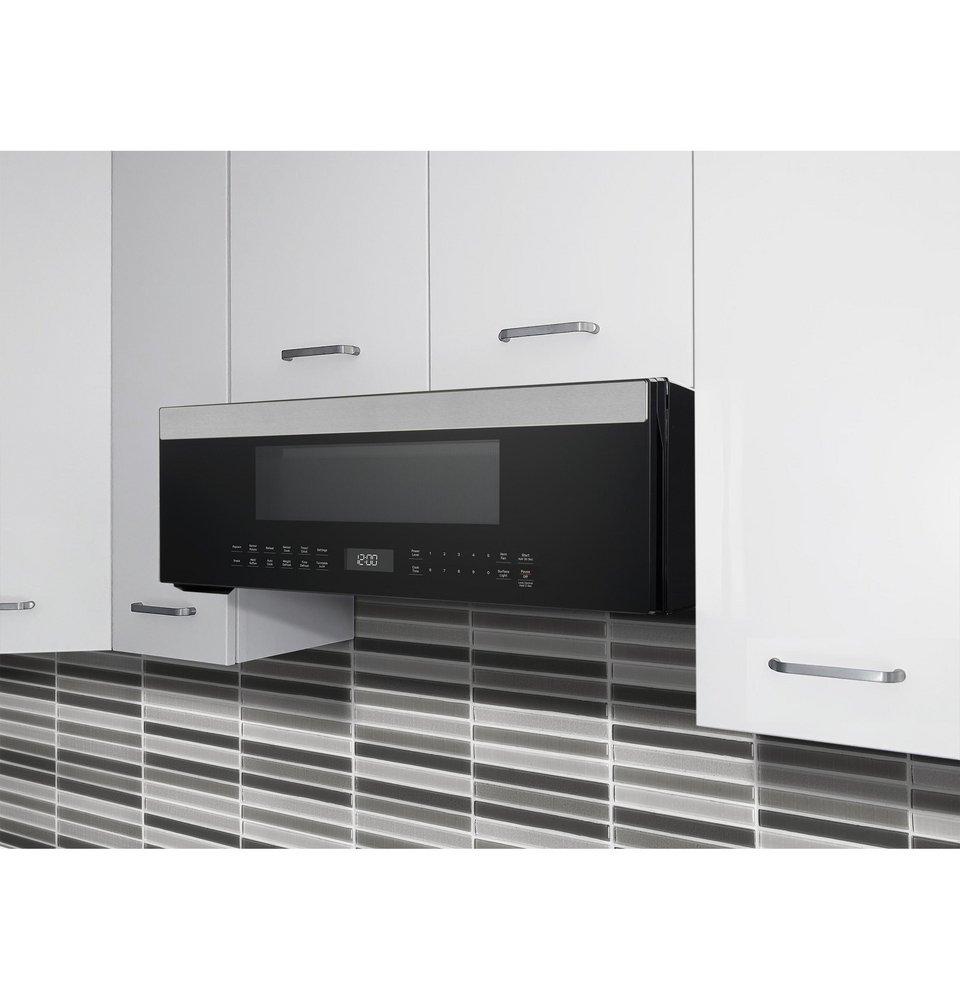 GE Profile&trade; Stainless Steel 1700W 1.2 cu. ft. Recirculating Over the Range Microwave 