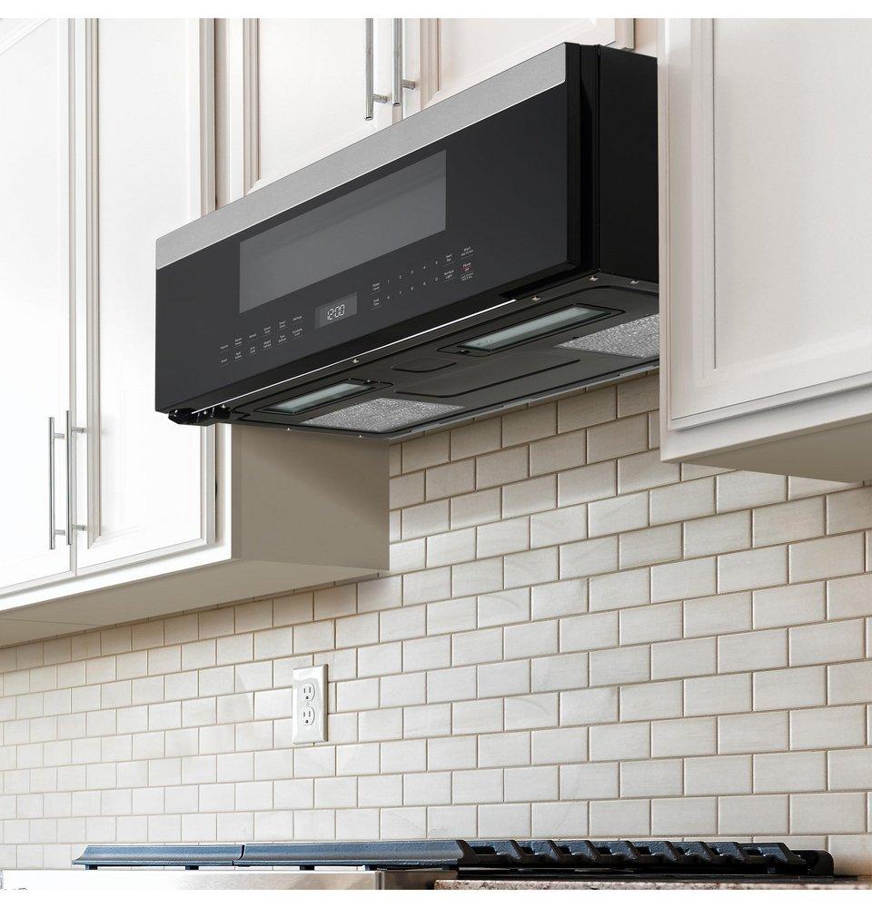 GE Profile&trade; Stainless Steel 1700W 1.2 cu. ft. Recirculating Over the Range Microwave 