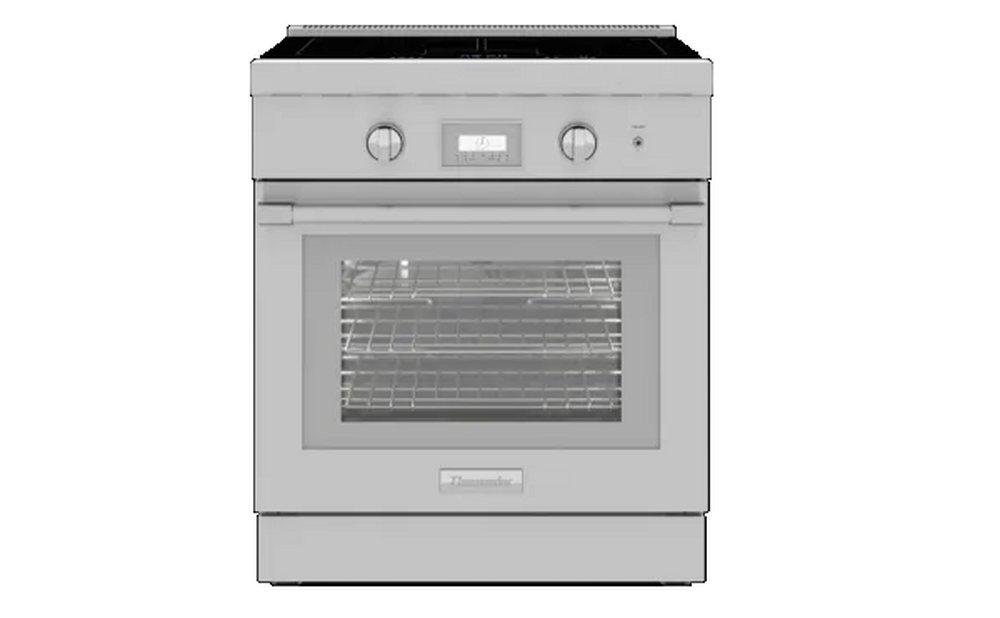 Thermador Stainless Steel 29-15/16 x 24-3/4 x 36-3/4 in. 4.4 cu. ft. Electric Induction Freestanding Range 