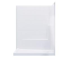 42 x 60 in. Left Drain Shower Unit in White