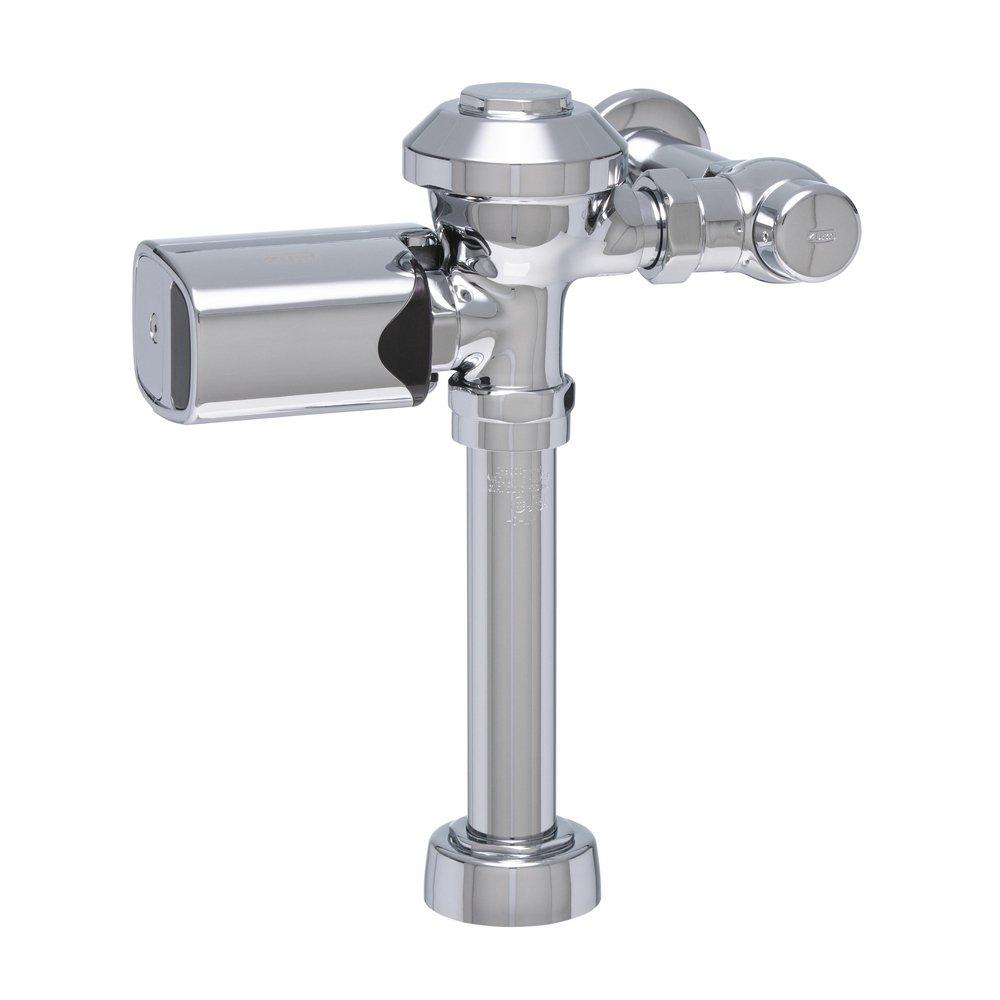EXPOSED SENSOR DIAPHRAGM WATER CLOSET FLUSH VALVE WITH 1.6 GPF AND CHROME PLATED METAL COVER 