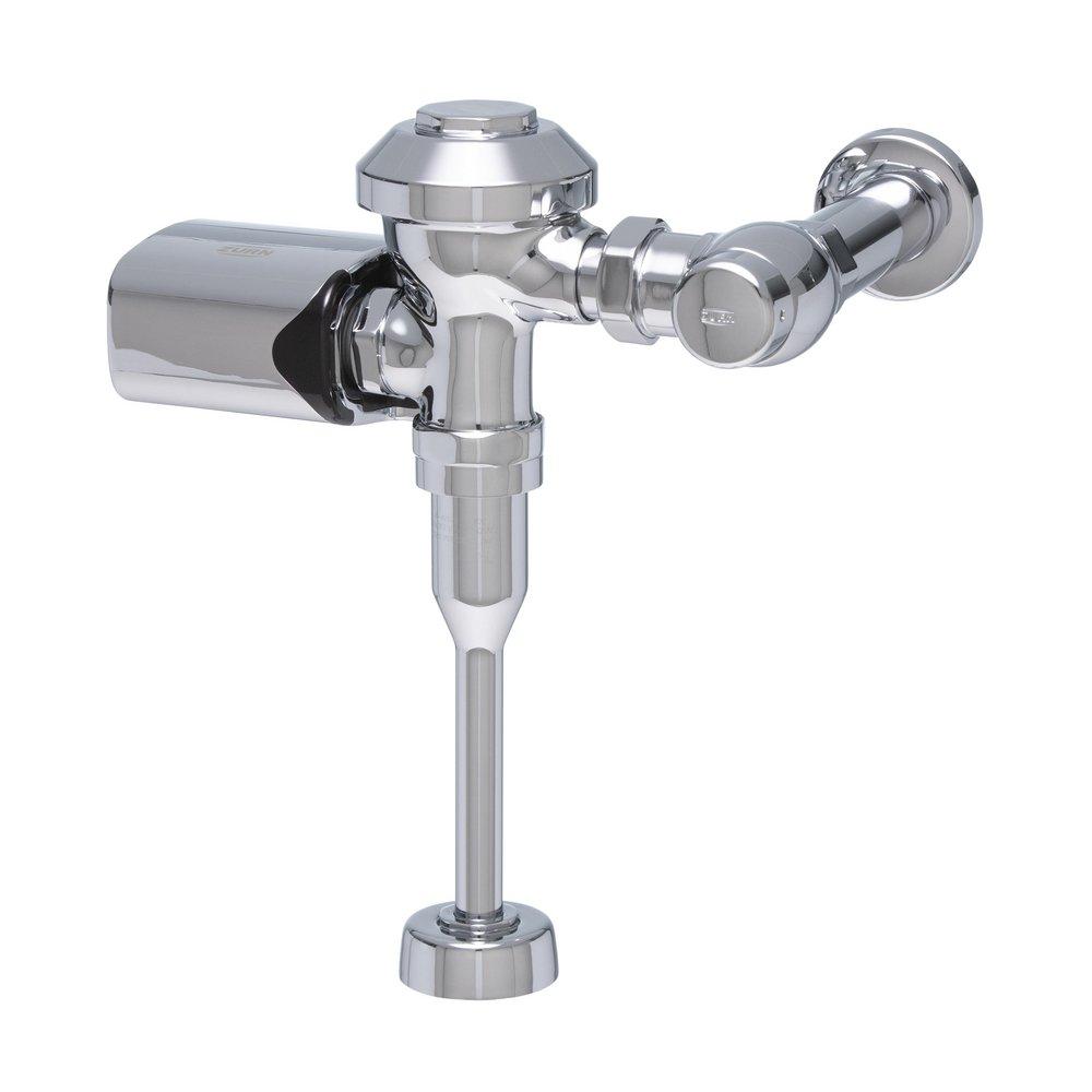 EXPOSED SENSOR DIAPHRAGM URINAL FLUSH VALVE WITH 1.0 GPF AND CHROME PLATED METAL COVER 