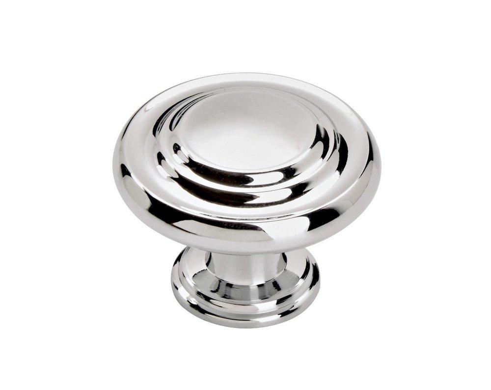 Amerock Polished Chrome 1-5/16 in. Round Knob 