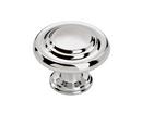 Amerock Polished Chrome 1-5/16 in. Round Knob 