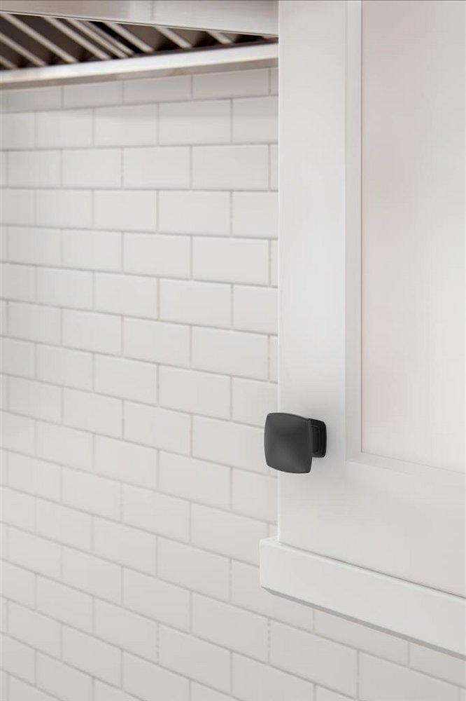 EVERYDAY HERITAGE 1-3/16 IN 30 MM LENGTH MATTE BLACK CABINET KNOB MABL 