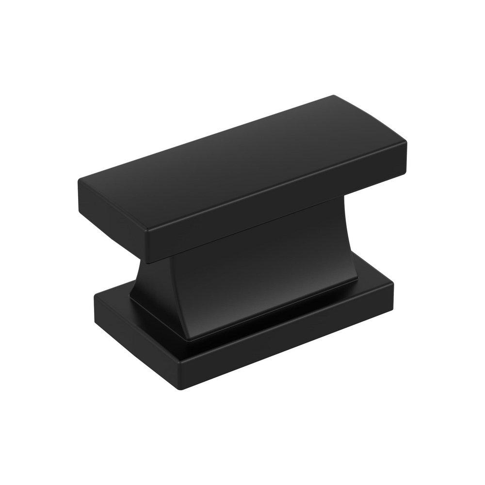 EVERYDAY TRANSITIONAL 1-7/16 IN 37 MM LENGTH MATTE BLACK CABINET KNOB MABL 