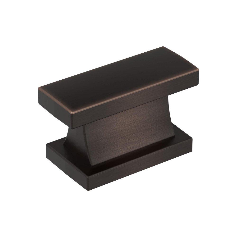 EVERYDAY TRANSITIONAL 1-7/16 IN 37 MM LENGTH OIL RUBBED BRONZE CABINET KNOB ORBR 