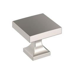 1-1/16 in. Square Cabinet Knob in Satin Nickel