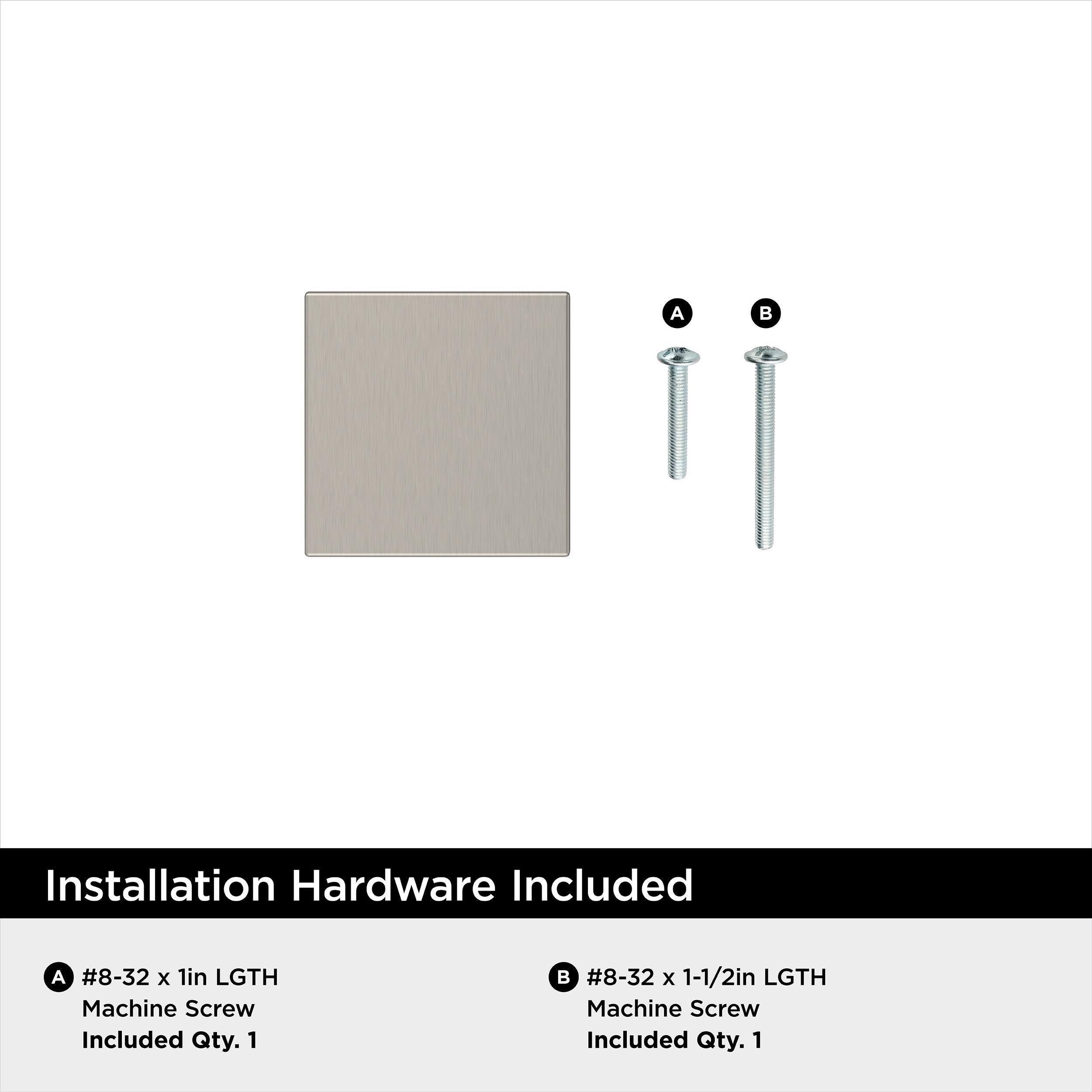 EVERYDAY TRANSITIONAL 1-1/16 IN 28 MM LENGTH SATIN NICKEL CABINET KNOB SN 