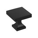 EVERYDAY TRANSITIONAL 1-1/16 IN 28 MM LENGTH MATTE BLACK CABINET KNOB MABL 