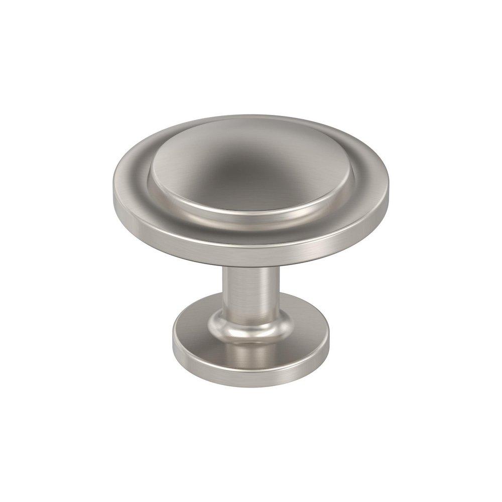 EVERYDAY TRANSITIONAL 1-3/16 IN 30 MM DIAMETER SATIN NICKEL CABINET KNOB SN 