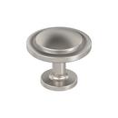 EVERYDAY TRANSITIONAL 1-3/16 IN 30 MM DIAMETER SATIN NICKEL CABINET KNOB SN 