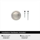 EVERYDAY TRANSITIONAL 1-3/16 IN 30 MM DIAMETER SATIN NICKEL CABINET KNOB SN 