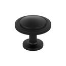 1-3/16 in. Round Cabinet Knob in Matte Black