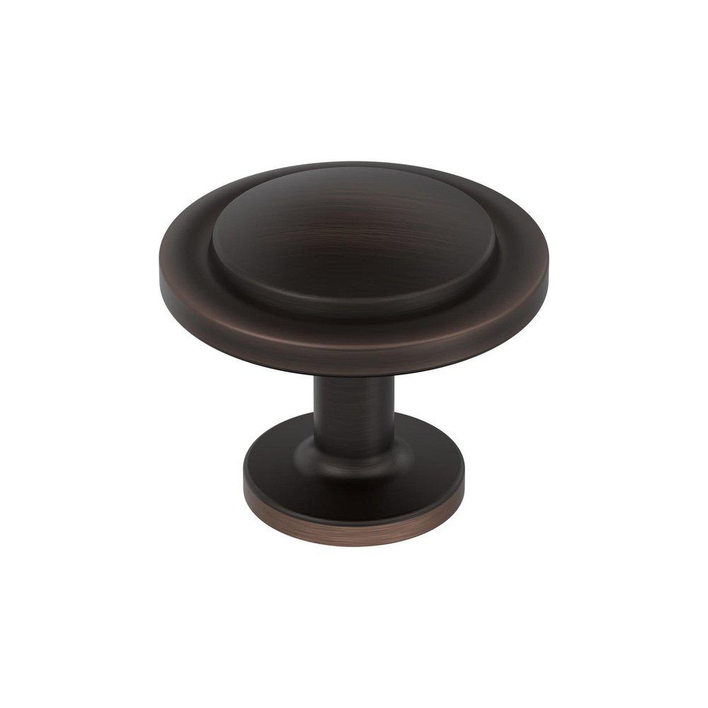 EVERYDAY TRANSITIONAL 1-3/16 IN 30 MM DIAMETER OIL RUBBED BRONZE CABINET KNOB ORBR 