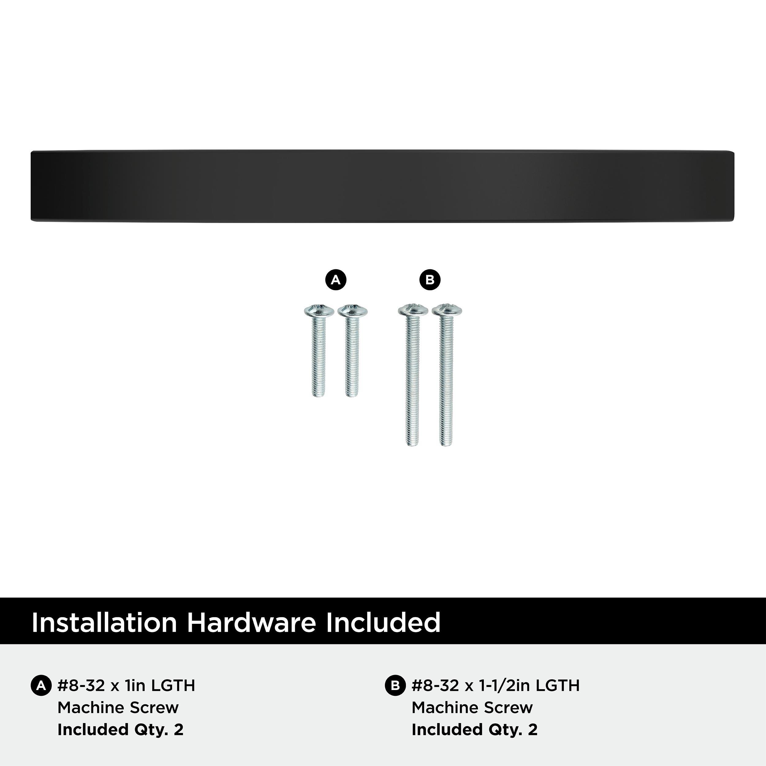 EVERYDAY MODERN 5-1/16 IN 128 MM CENTER-TO-CENTER MATTE BLACK CABINET PULL MABL 