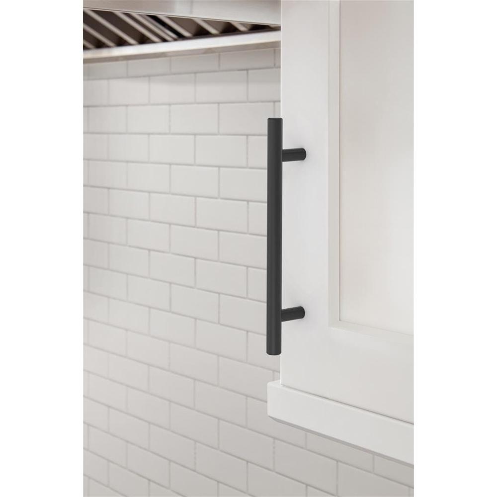 Amerock Matte Black 5-1/16 in. Center-to-Center Drawer Pull 