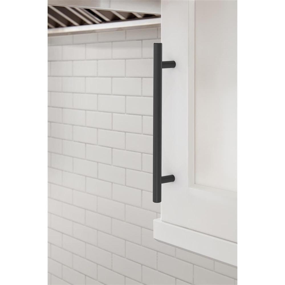 Amerock Matte Black 6-5/16 in. Center-to-Center Drawer Pull 