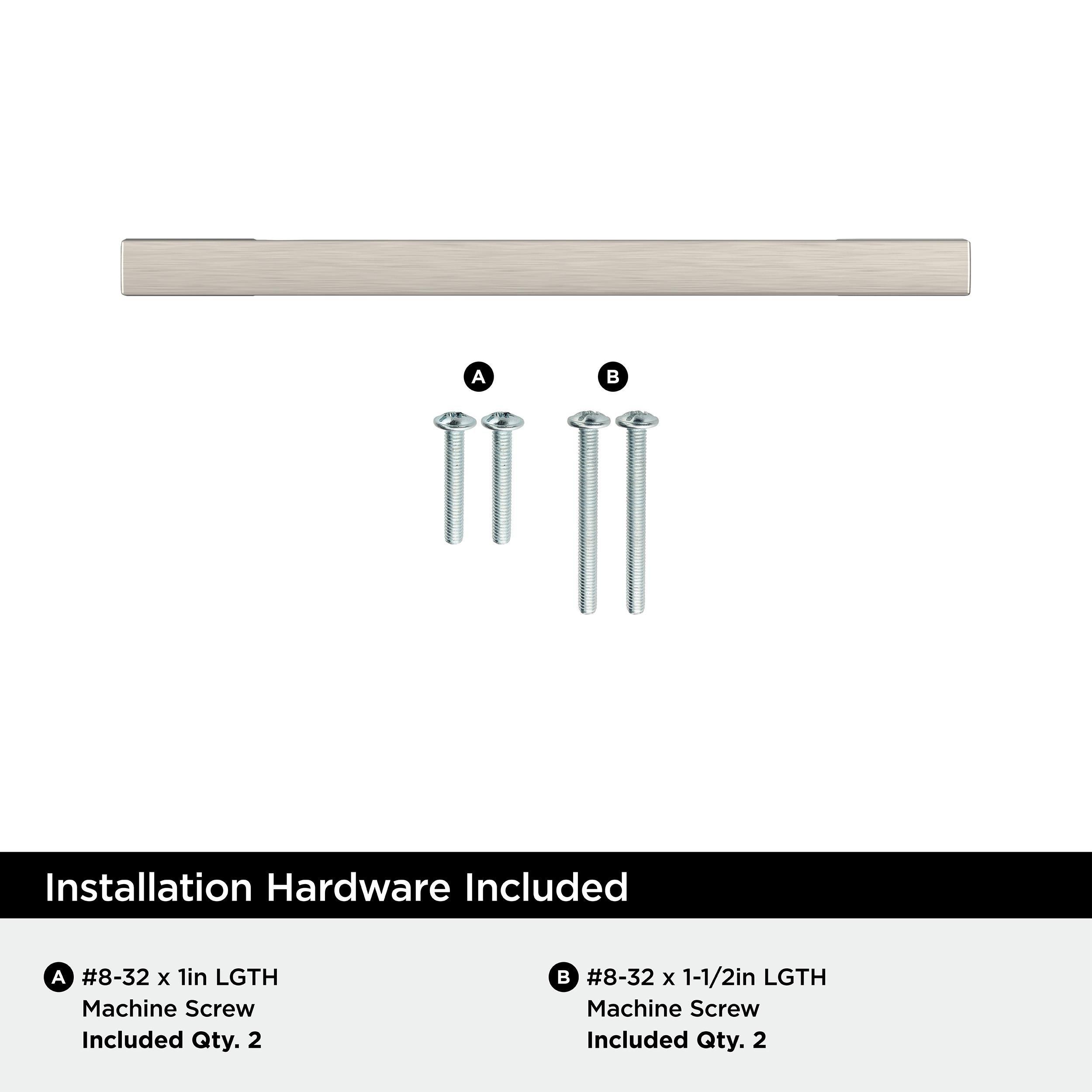 EVERYDAY MODERN 3-3/4 IN 96 MM CENTER-TO-CENTER SATIN NICKEL CABINET PULL SN 