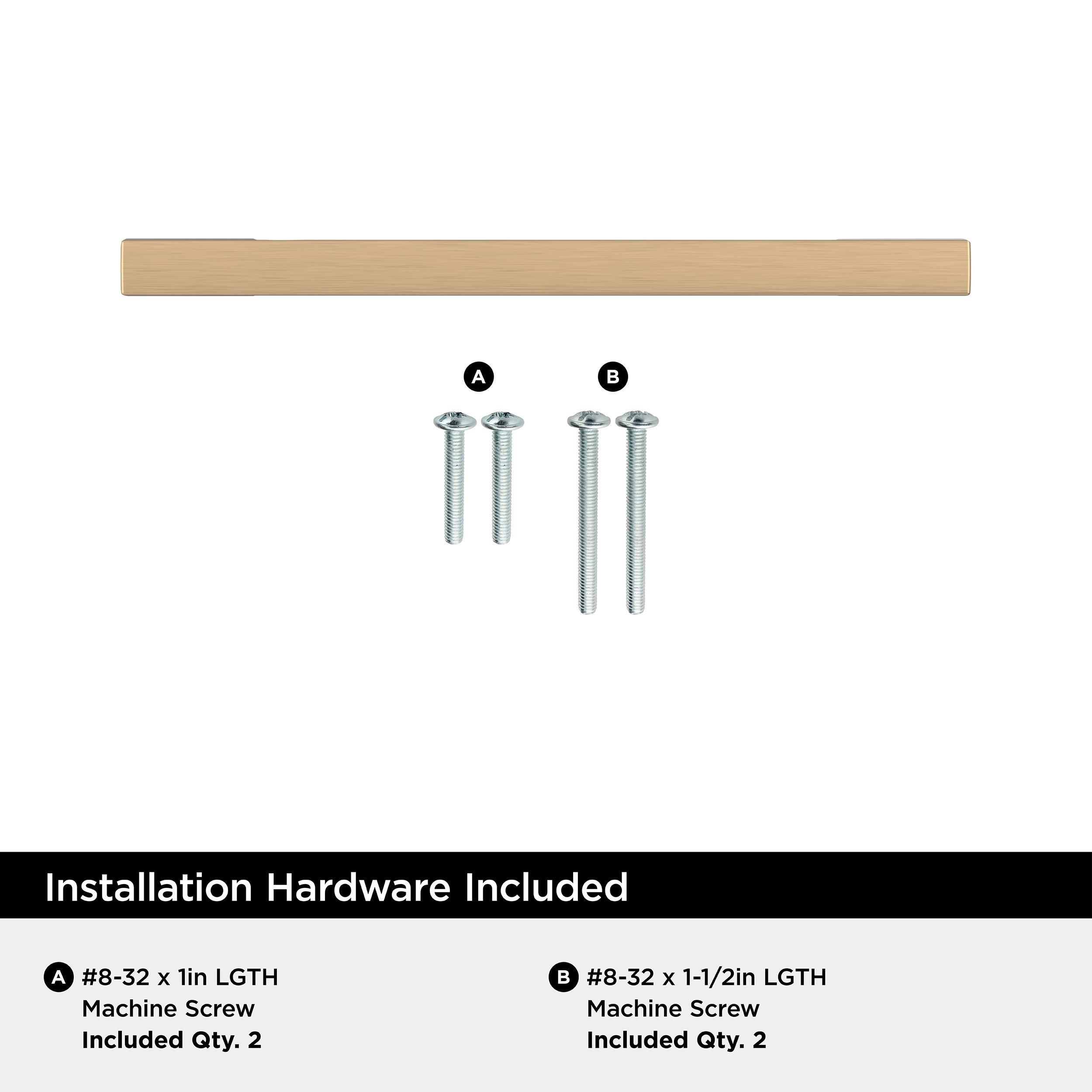 EVERYDAY MODERN 3-3/4 IN 96 MM CENTER-TO-CENTER CHAMPAGNE BRONZE CABINET PULL CHBR 