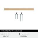 EVERYDAY MODERN 3-3/4 IN 96 MM CENTER-TO-CENTER CHAMPAGNE BRONZE CABINET PULL CHBR 