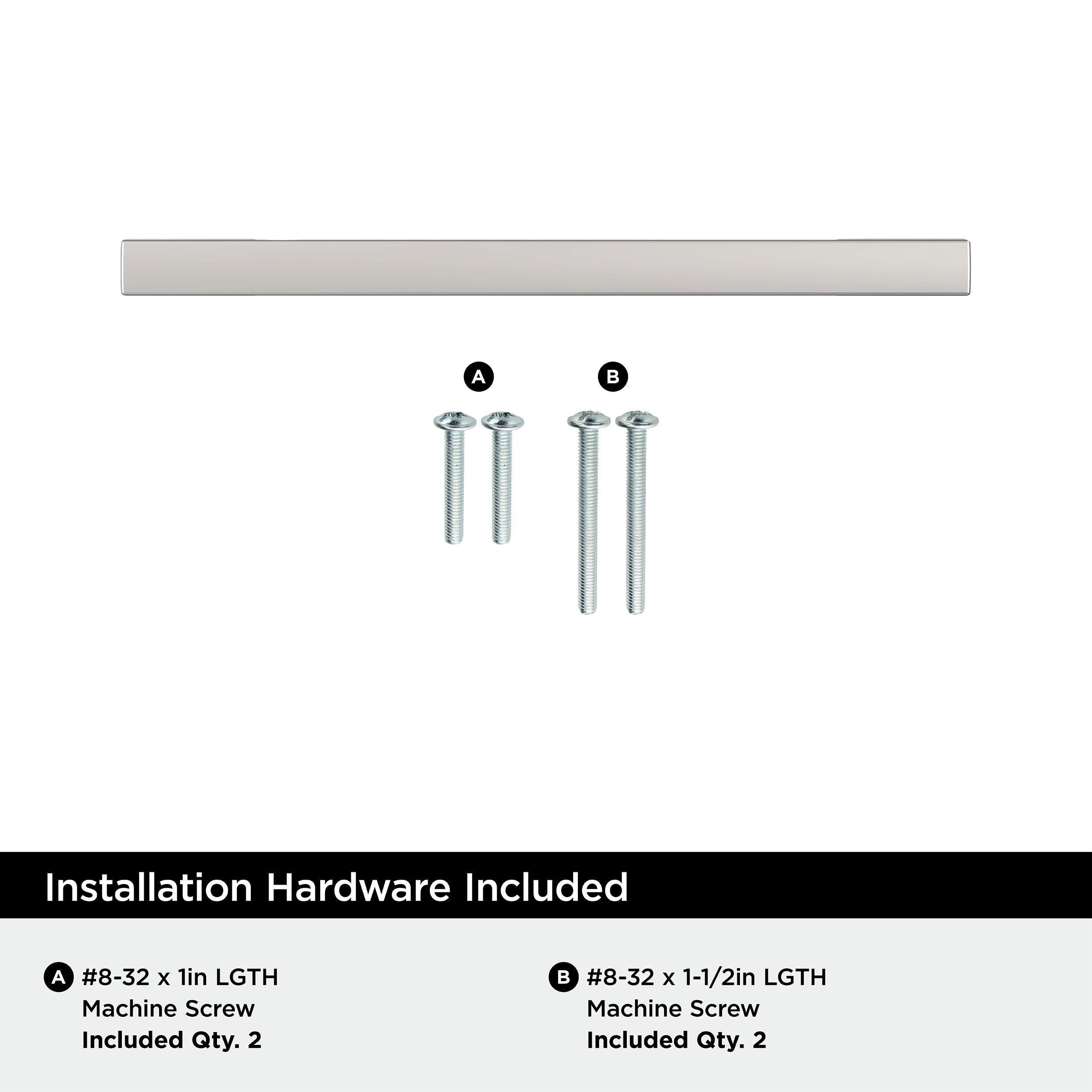 EVERYDAY MODERN 3-3/4 IN 96 MM CENTER-TO-CENTER POLISHED CHROME CABINET PULL CP 