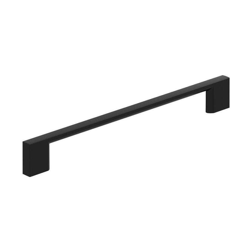 EVERYDAY MODERN 7-9/16 IN 192 MM CENTER-TO-CENTER MATTE BLACK CABINET PULL MABL 
