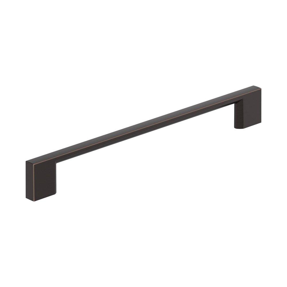 EVERYDAY MODERN 7-9/16 IN 192 MM CENTER-TO-CENTER OIL RUBBED BRONZE CABINET PULL ORBR 