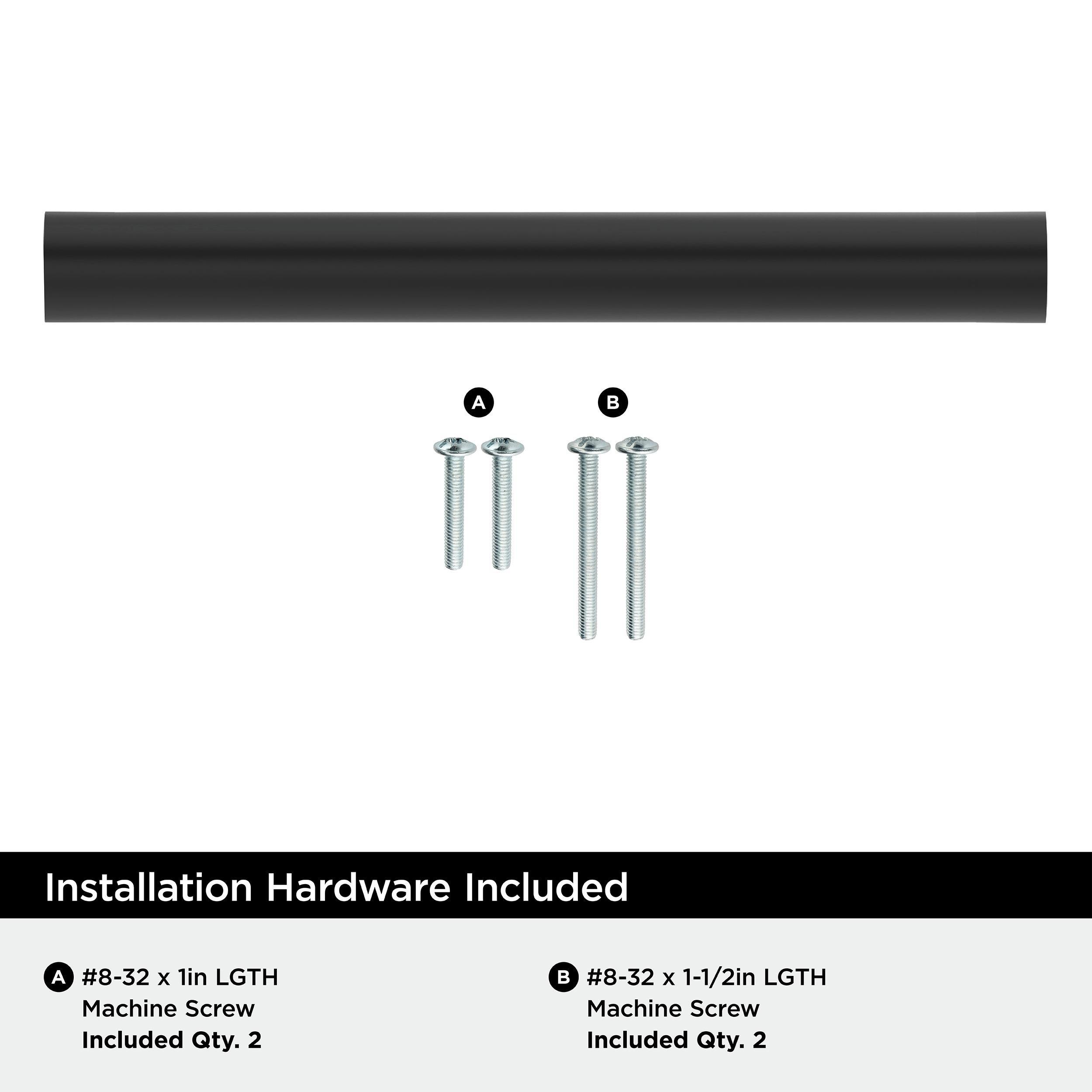 EVERYDAY MODERN 5-1/16 IN 128 MM CENTER-TO-CENTER MATTE BLACK CABINET PULL MABL 