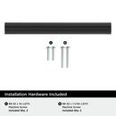 EVERYDAY MODERN 5-1/16 IN 128 MM CENTER-TO-CENTER MATTE BLACK CABINET PULL MABL 