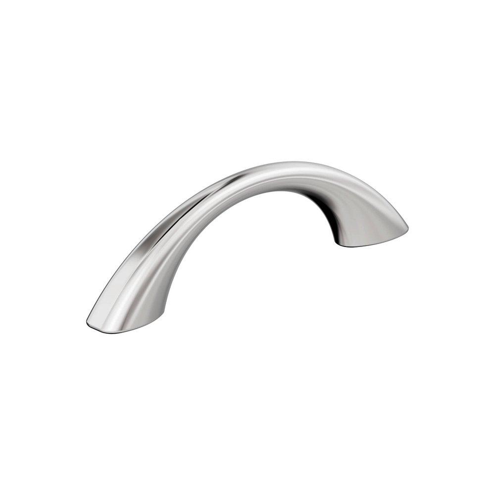 VAILE 3 IN 76 MM CENTER-TO-CENTER POLISHED CHROME CABINET PULL CP 