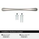 VAILE 5-1/16 IN 128 MM CENTER-TO-CENTER SATIN NICKEL CABINET PULL SN 