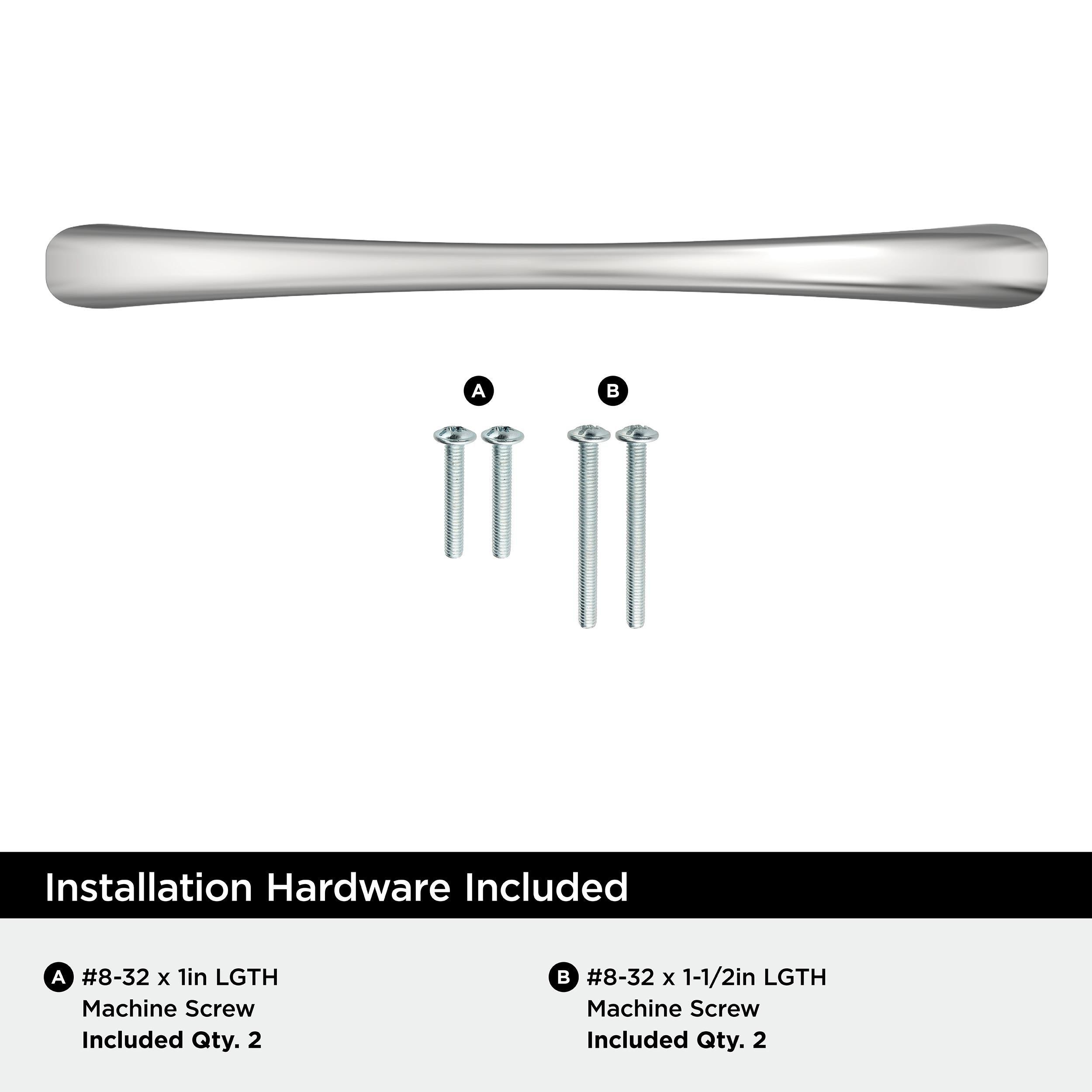 VAILE 5-1/16 IN 128 MM CENTER-TO-CENTER POLISHED CHROME CABINET PULL CP 