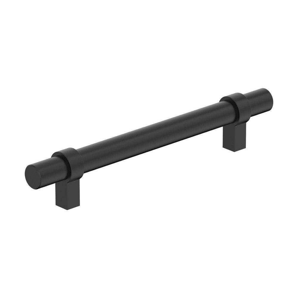 Amerock Matte Black 5-1/16 in. Center-to-Center Bar Pull 