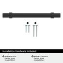 Amerock Matte Black 5-1/16 in. Center-to-Center Bar Pull 