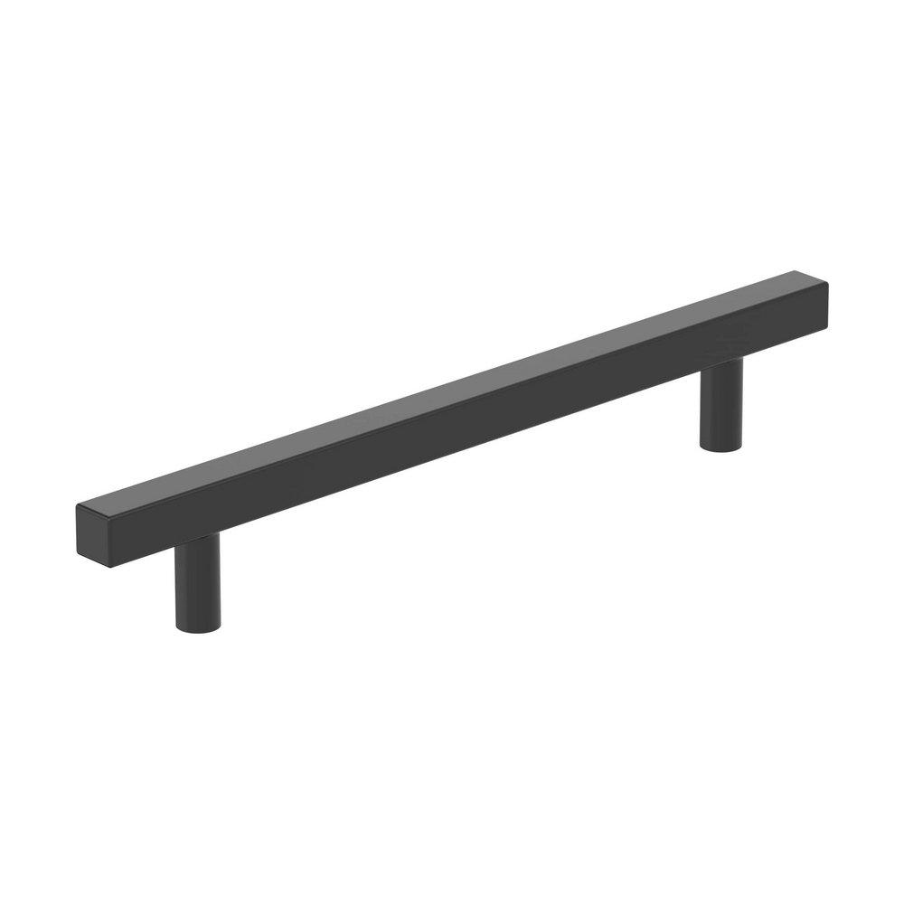 EVERYDAY MODERN 6-5/16 IN 160 MM CENTER-TO-CENTER MATTE BLACK CABINET PULL MABL 