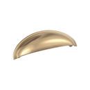 3 in. Center-to-Center Cup Pull in Champagne Bronze
