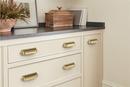 EVERYDAY TRANSITIONAL 3 IN 76 MM & 3-3/4 IN 96 MM CENTER-TO-CENTER CHAMPAGNE BRONZE CABINET CUP PULL CHBR 