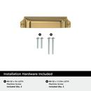 EVERYDAY TRANSITIONAL 3 IN 76 MM & 3-3/4 IN 96 MM CENTER-TO-CENTER CHAMPAGNE BRONZE CABINET CUP PULL CHBR 