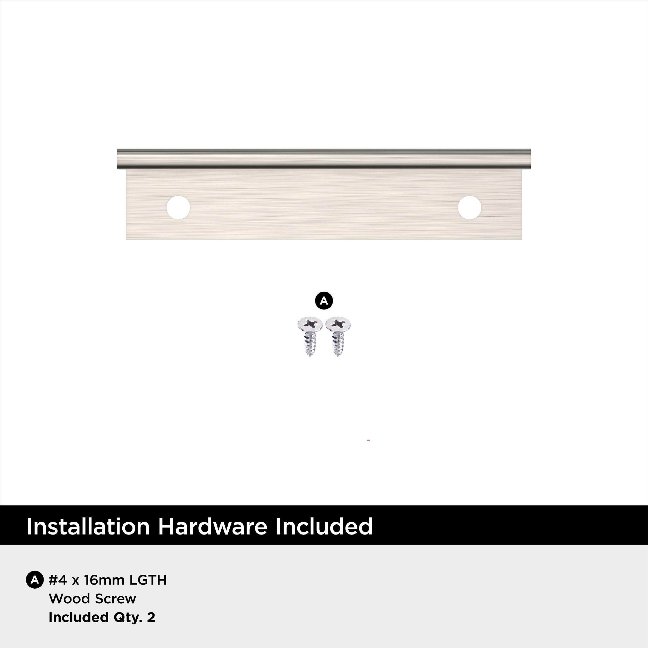 EVERYDAY MODERN 3 IN LENGTH SATIN NICKEL CABINET EDGE PULL SN 