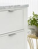 EVERYDAY MODERN 3 IN LENGTH SATIN NICKEL CABINET EDGE PULL SN 